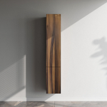 Шкаф-пенал, подвесной, правый, 30 см, двери, push-to-open, орех AM.PM Gem M90CHR0306HF