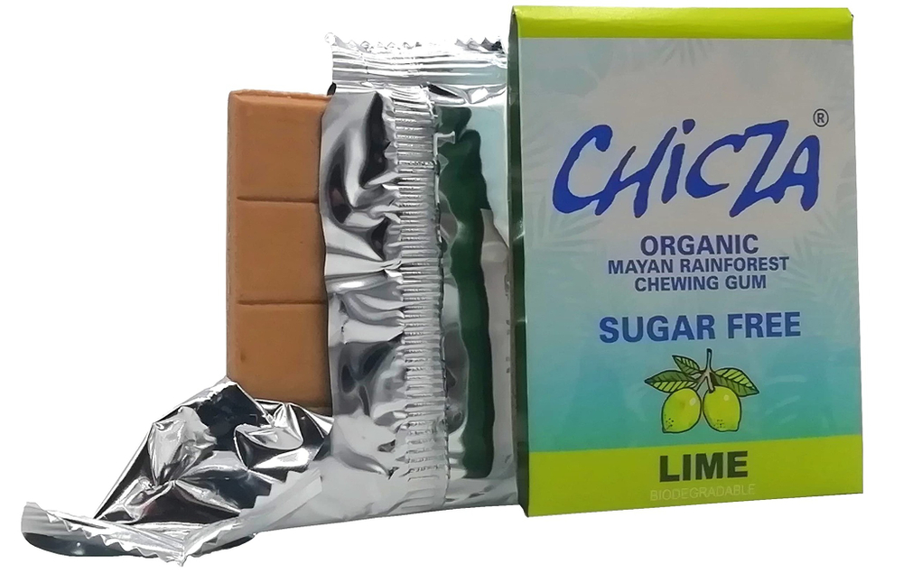 CHICZA ORGANIC Жевательная резинка органическая биоразлагаемая со вкусом мексиканского лайма без сахара 30г