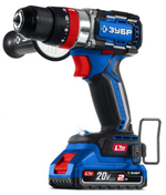 Дрель-шуруповерт аккумуляторная ЗУБР DBS-70-22 20 B, 70 H·м, 2 АКБ LMS (2 A·ч)