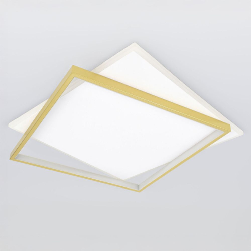 Светильник потолочный светодиодный ЭРА Модерн Lima CLL-1-82 3K-6,5K RC WH+GD с ДУ белый-золото | Светильники SPB-6 с ДУ