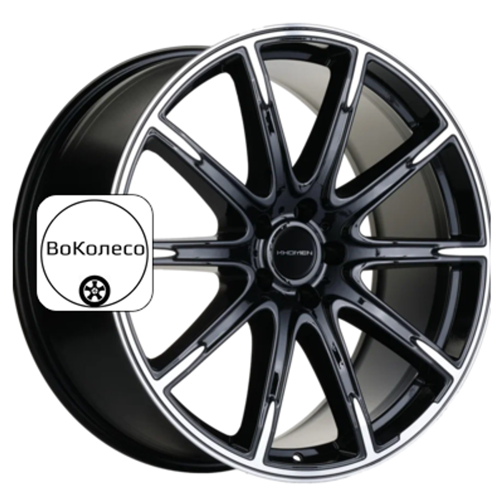 9,5x21/5x112 ET30 D66,6 KHW2102 (GLS class) Black-FP Khomen Wheels