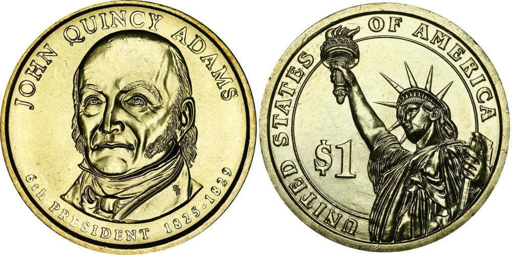 США 1 доллар 2008 Президент 6 - Джон Куинси Адамс (1825-1829)