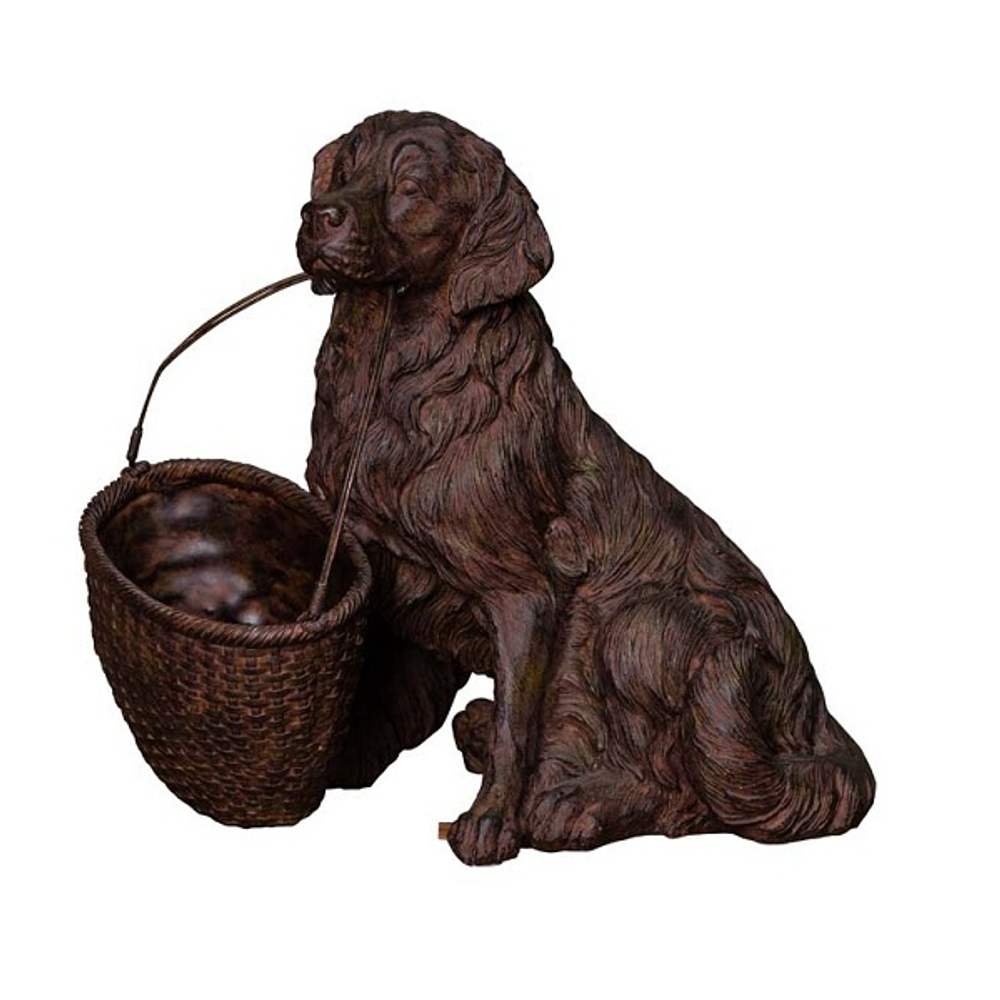 Собака с корзинкой 32 см