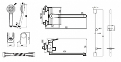 Комплект для ванной комнаты Bravat Eler 2 в 1