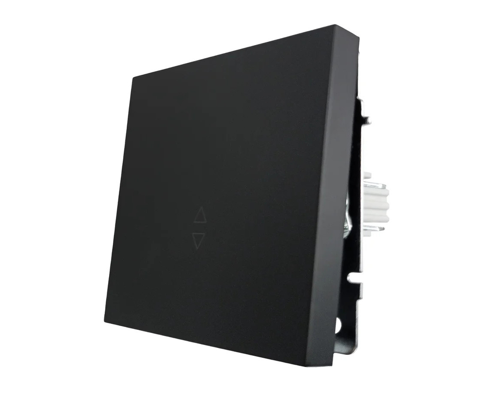 Выключатель LEZARD ZIMA проходной черный бархат безвинтовой зажим/клемма