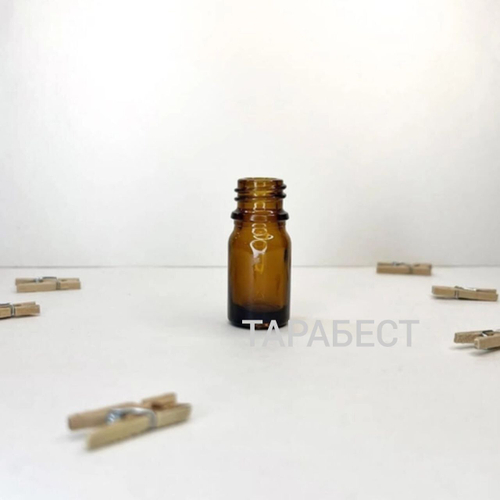 Флакон 010 мл стекло коричневый горло 18/410