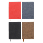 Записная книжка Basir, формат А5, со справочным материалом, серия "Нубук", обложка кожзам, 21*14,5 см, 140 листов, 4 цвета ассорти