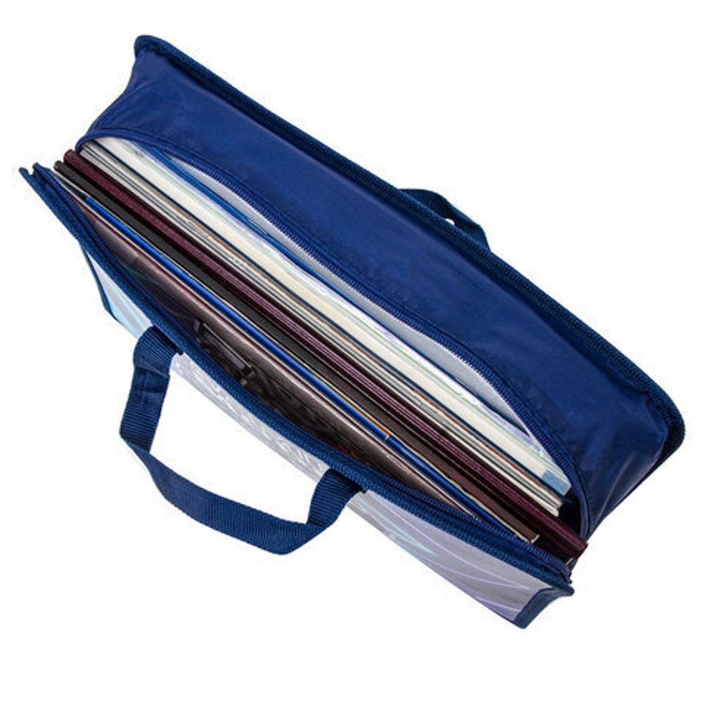 Папка на молнии с ручками ЮНЛАНДИЯ А4, 1 отделение, пластик, ширина 75 мм, "Game mode", 270957