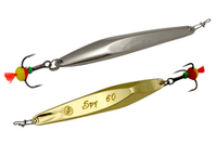 Блесна вертикальная ECOPRO Spy 60мм  10гр, никель/золото (S/G)