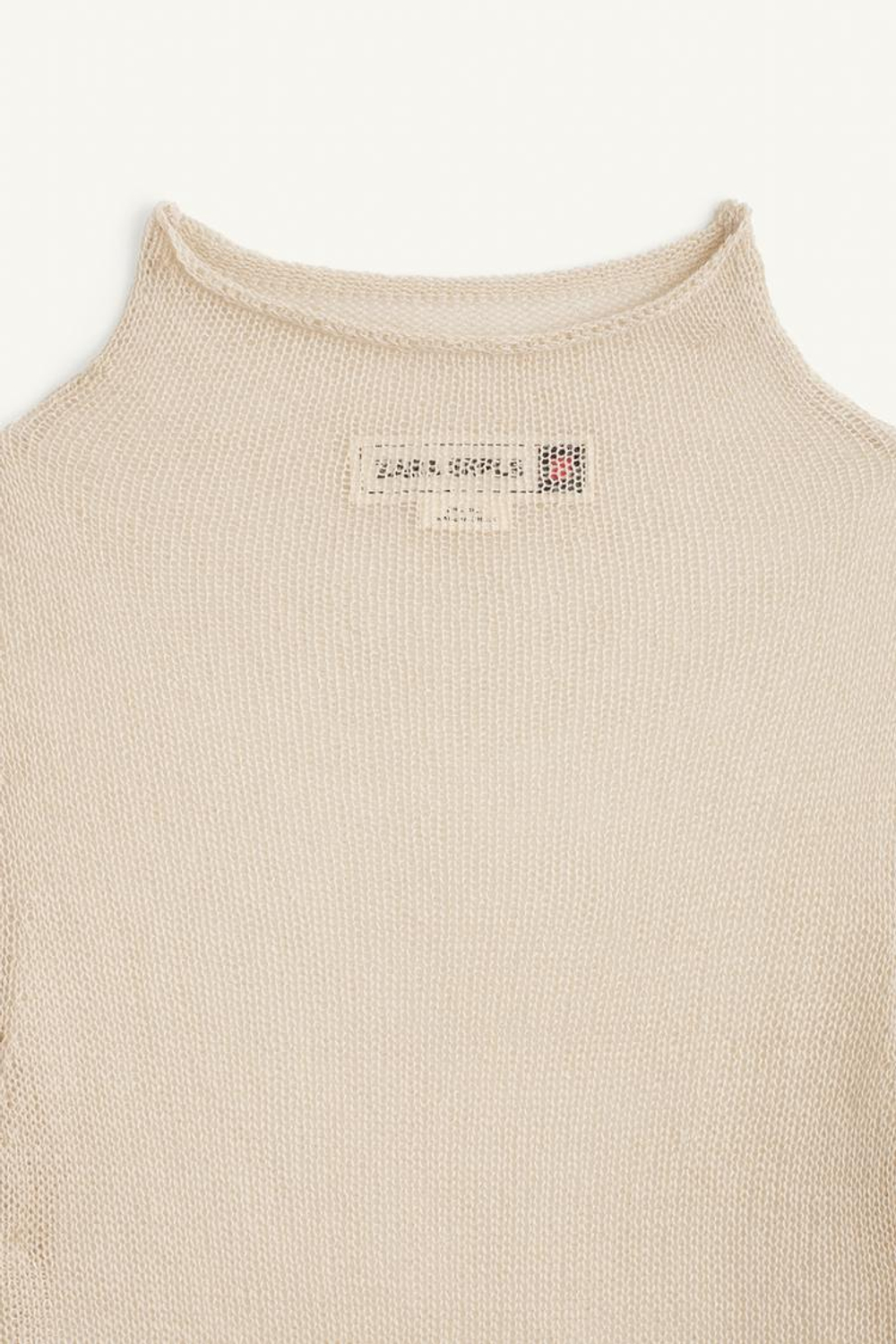 ZARA ВОДОЛАЗКА С ВОРОТНИКОМ-СТОЙКА, ЭКРЮ/БЕЖЕВЫЙ