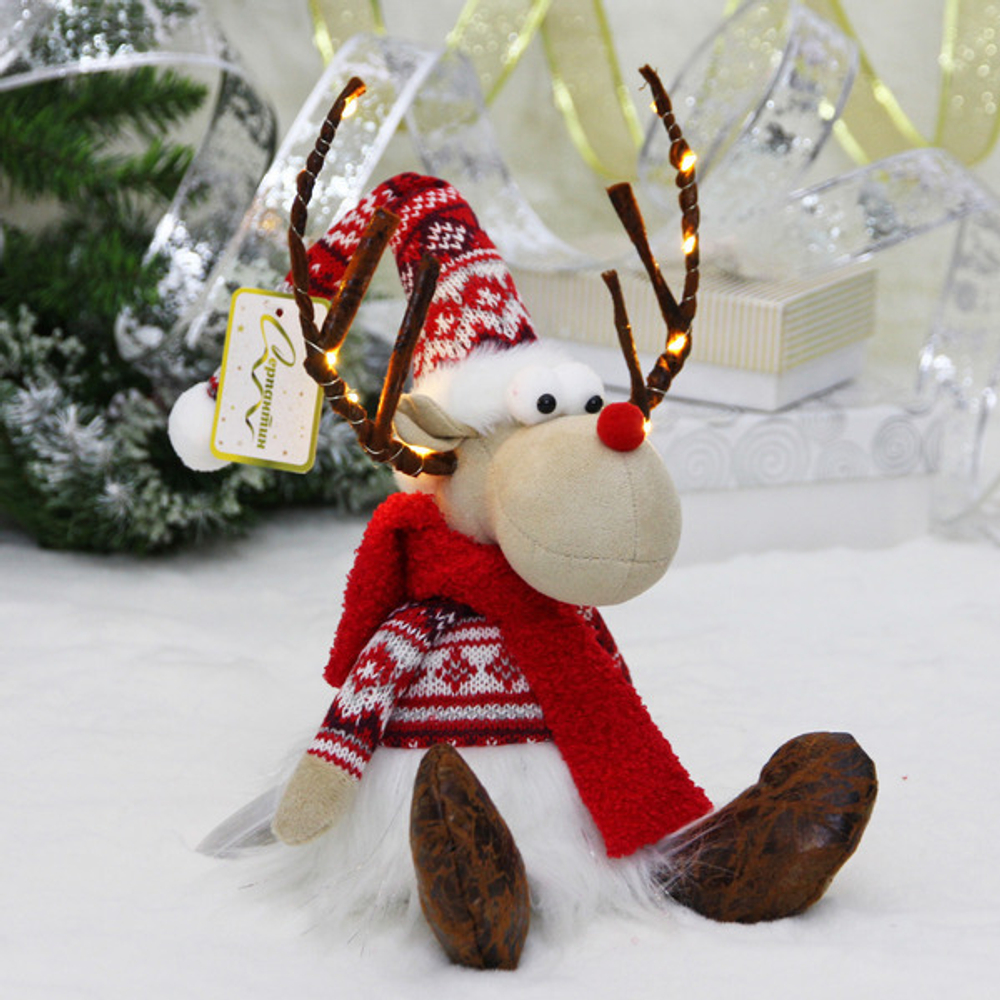 Фигурка новогодняя «Весёлый оленёнок» 44*17 см