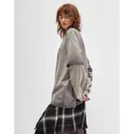 Футболка SoWhat? из плотного хлопка светло-серая