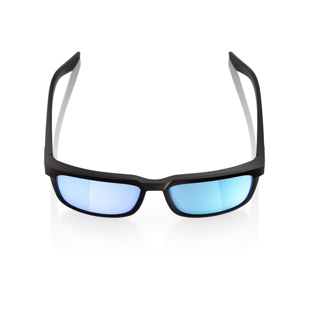 Спортивные очки 100% BLAKE - Matte Black - HiPER Blue Multilayer Mirror Lens