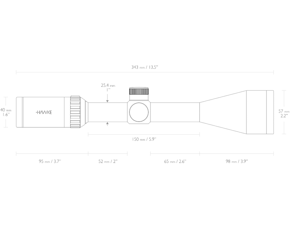 Оптический прицел Hawke Vantage 3-9x50 Mil-Dot (14131)