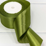 Лента Атласная 5см х 28м Сатин (Зеленый)