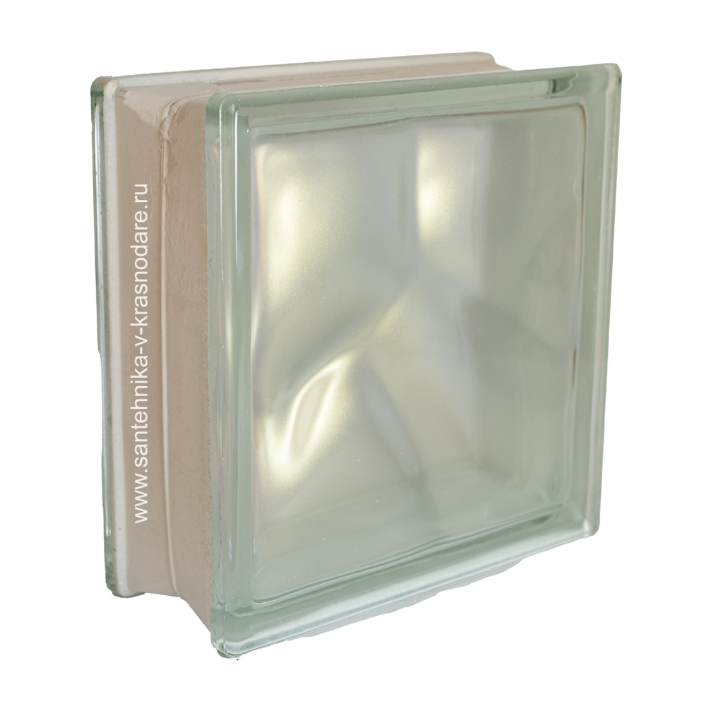 Купить Стеклоблок перламутровый золотой волна Vitrablok  19х19x8