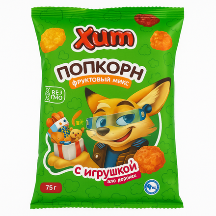 Попкорн  Хит фруктовый микс для девочек 75 гр