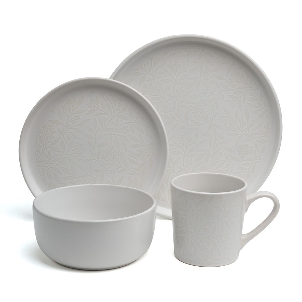 НАБОР ПОСУДЫ ОБЕДЕННЫЙ BRONCO "CHOICE WHITE" НА 4 ПЕР. 16 ПР.