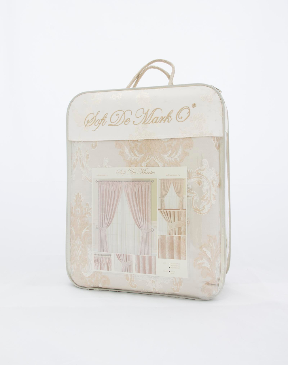 Покрывало 240х260 Sofi De MarkO Эванжелина бежевое-золотое