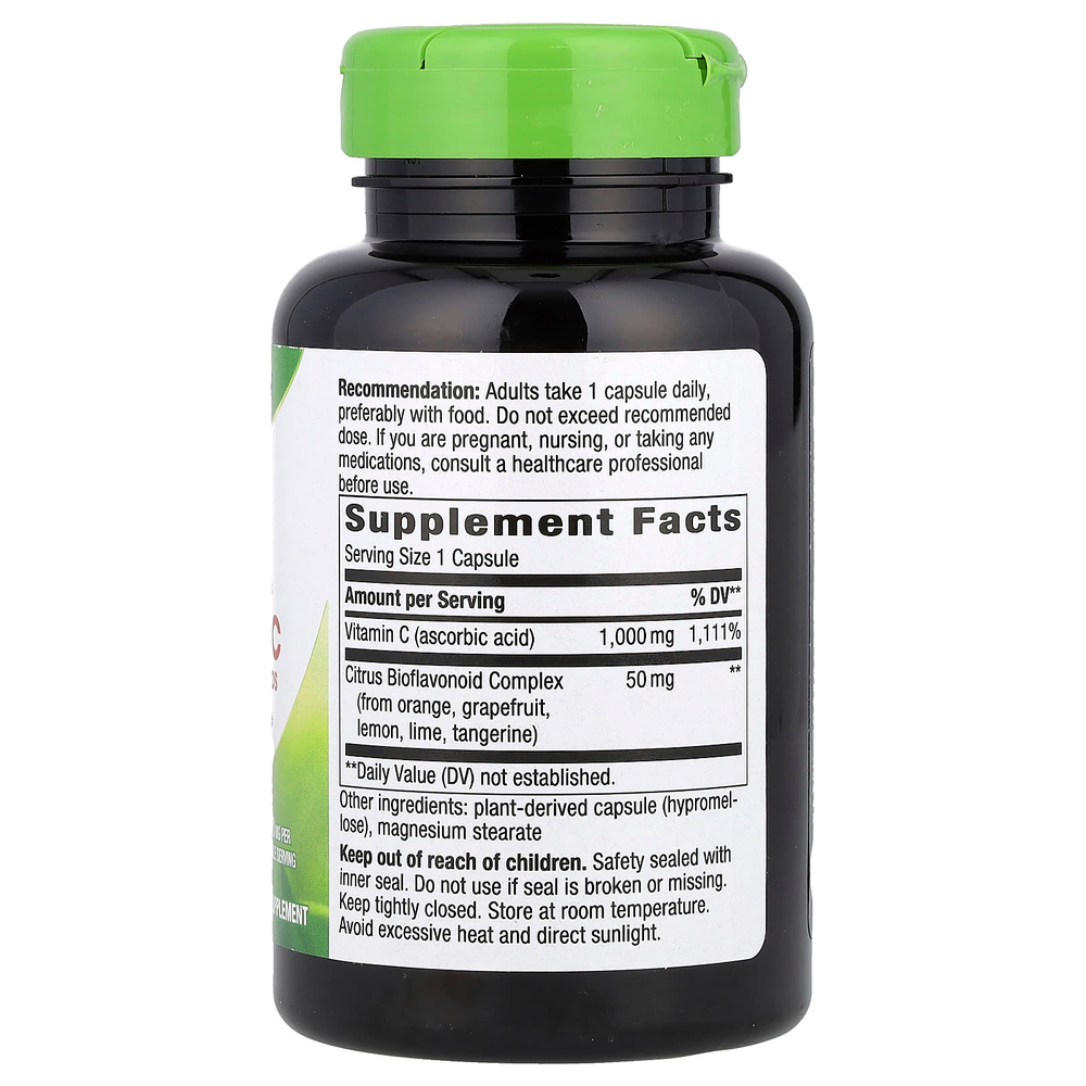 Nature's Way, витамин C с биофлавоноидами, 1000 мг, 100 веганских капсул