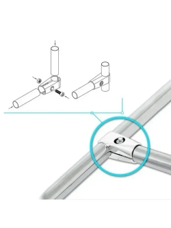 Соединитель двух труб системы Joker 25 мм (UNO-01) - 2 шт