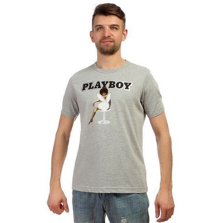 Мужская футболка серые Dolce Gabbana Vintage Playboy T-shirt
