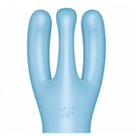 Клиторальный вибростимулятор Satisfyer Threesome 4 Connect App голубой