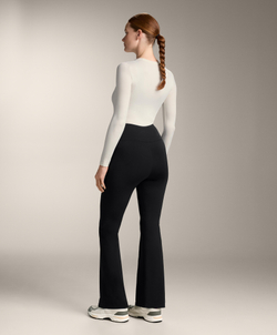 OYSHO Теплые расклешенные брюки для беременных, черный