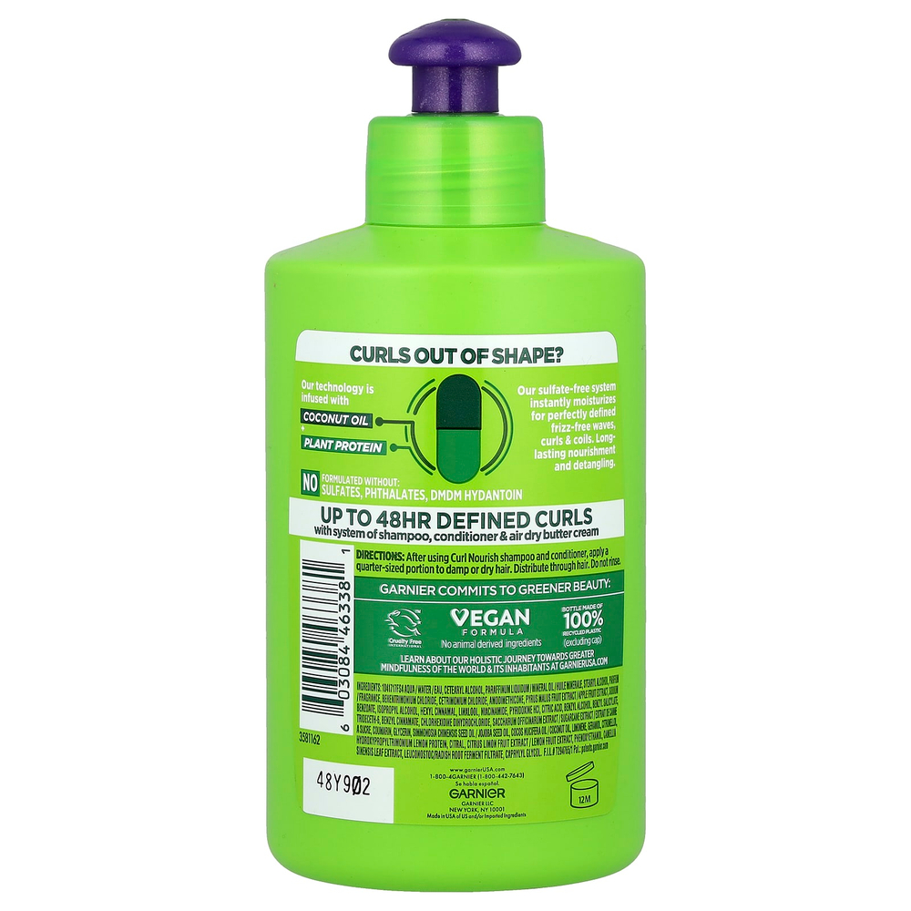 Garnier, Fructis, подсушивающий крем для кудрей, для всех типов локонов, 300 мл (10,2 жидк. унции)