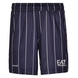 Мужские теннисные шорты EA7 Man Jersey Shorts - blue/white