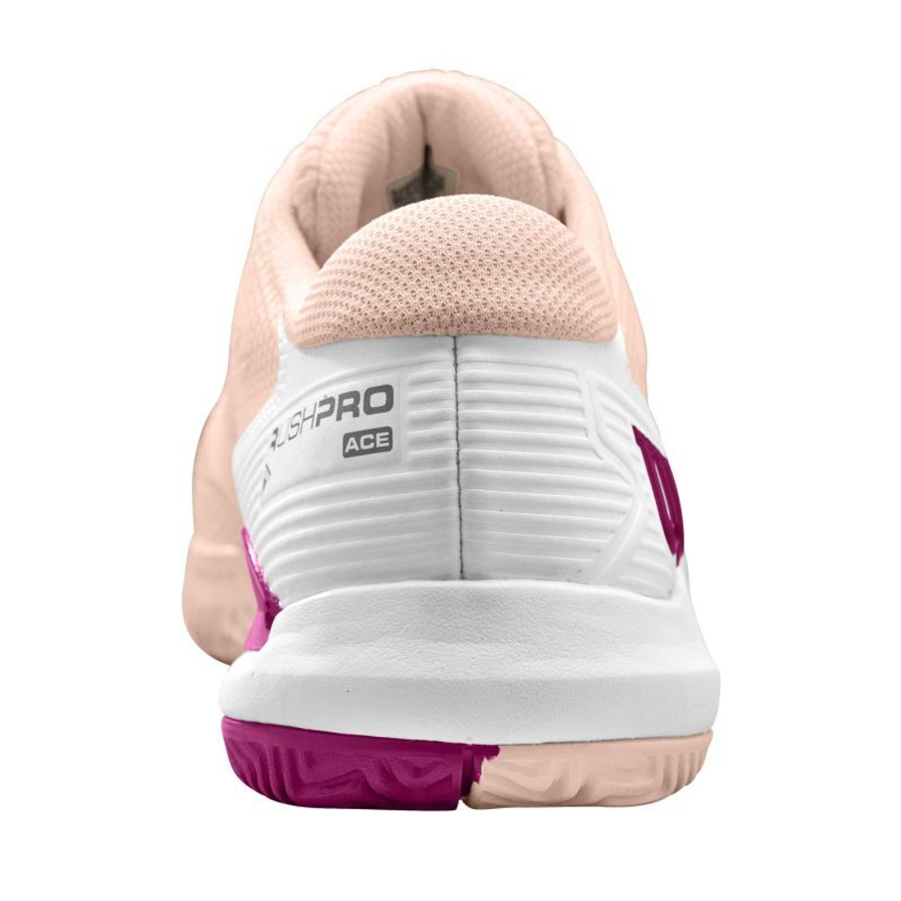 Женские Кроссовки теннисные Wilson Rush Pro Ace W - scallop shell/white/baton rouge