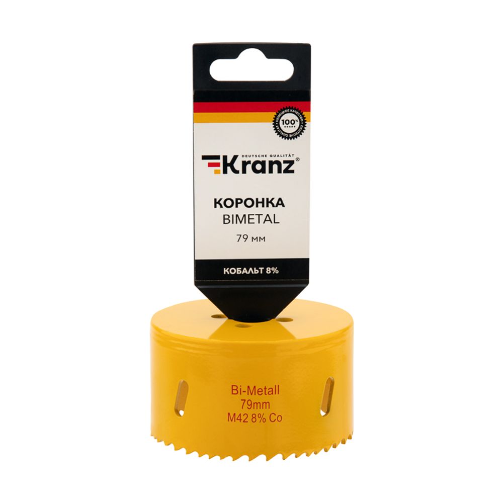 Коронка по металлу биметаллическая (Bimetal) 79мм KRANZ