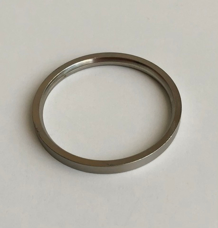 Кольцо плоское для труб d25 мм, цвет хром матовый
