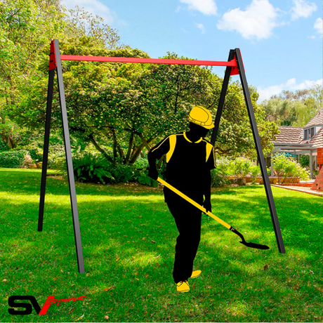 Монтаж уличных качелей Sv Sport