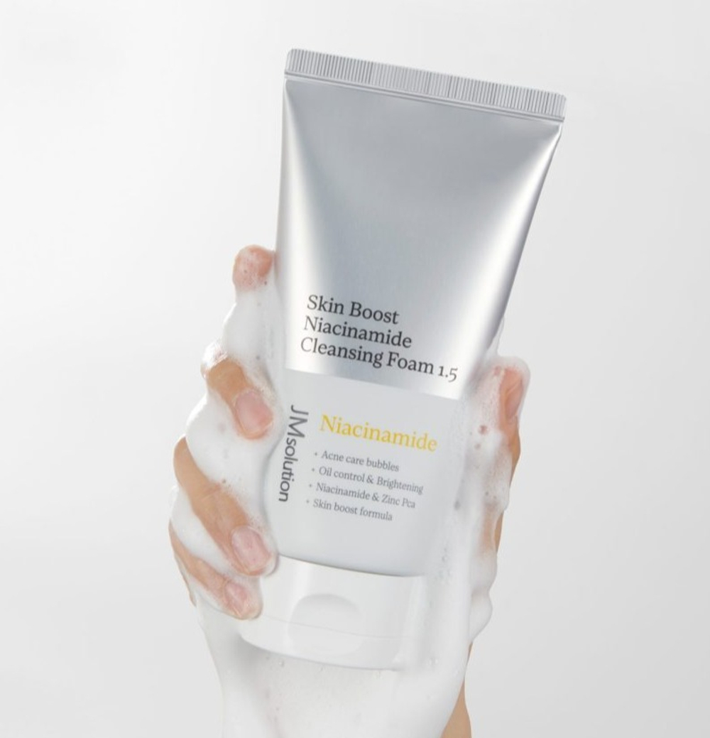 JMsolution Skin Boost Niacinamide Cleansing Foam 1.5 пенка для умывания с ниацинамидом