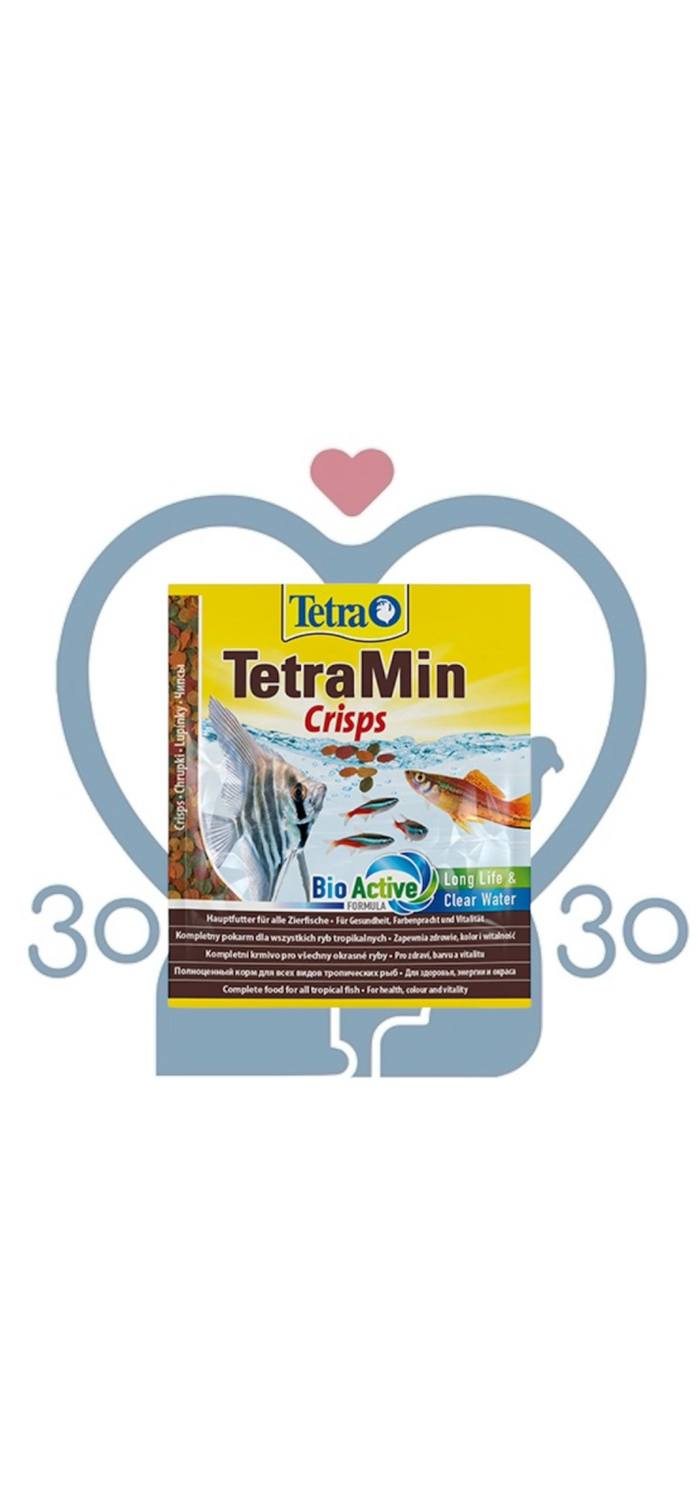 Корм для всех видов рыб TetraMin Pro Crisps чипсы, саше, 12г