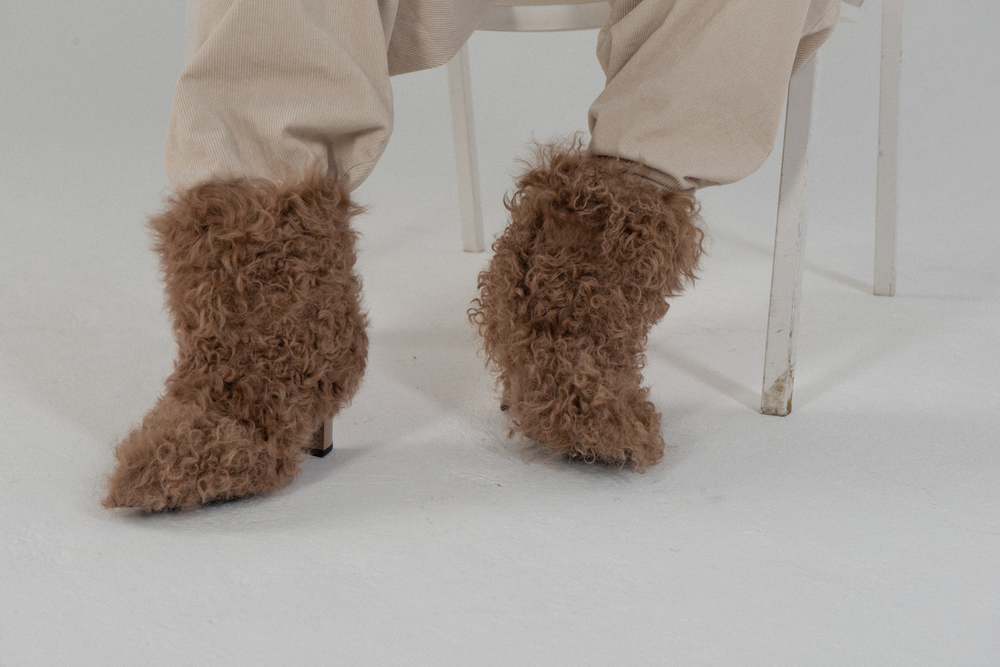 Ботильоны меховые WOOLY