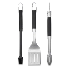 Набор инструментов для гриля Precision, 3 предмета, нержавеющая сталь, Weber