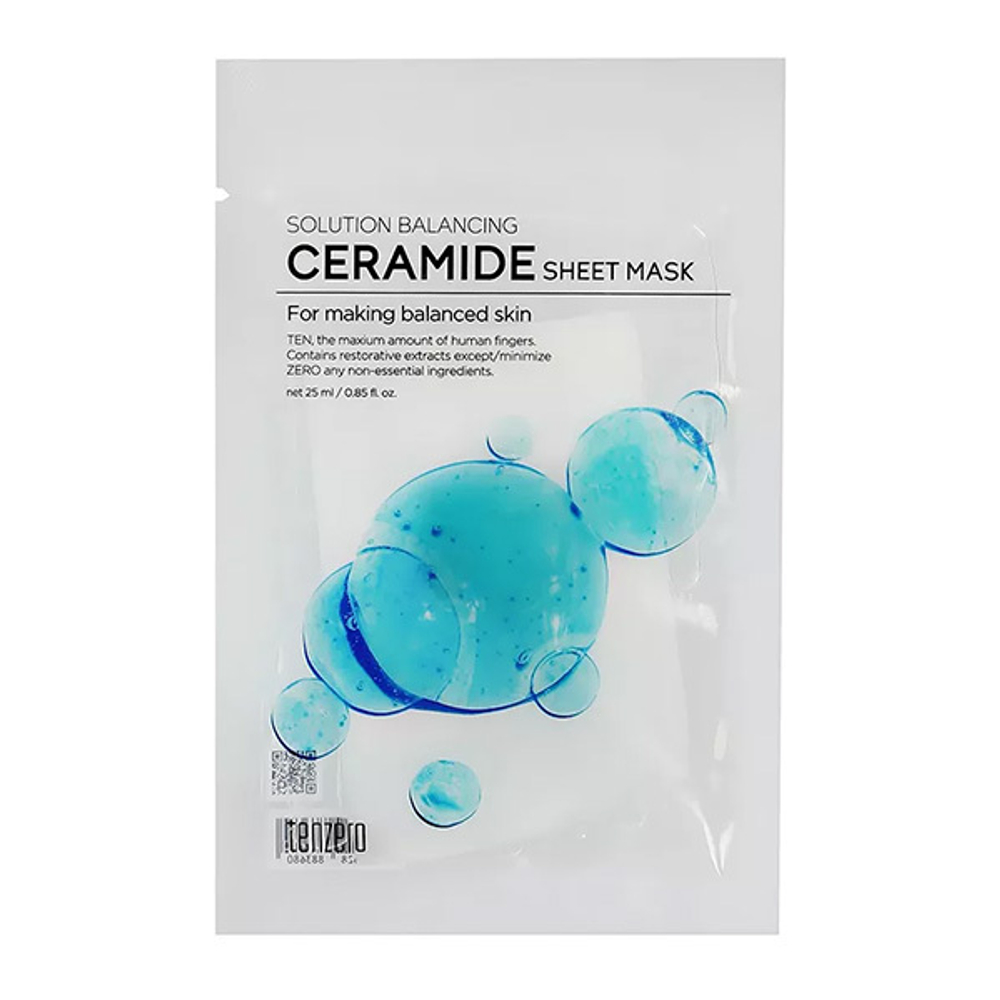 Тканевая маска с Керамидами Tenzero Solution Balancing Ceramide Sheet Mask