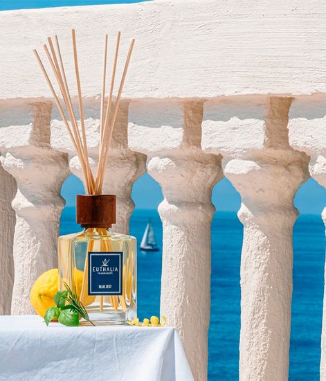 Blue Zest, ароматический диффузор с палочками, Euthalia Fragrances