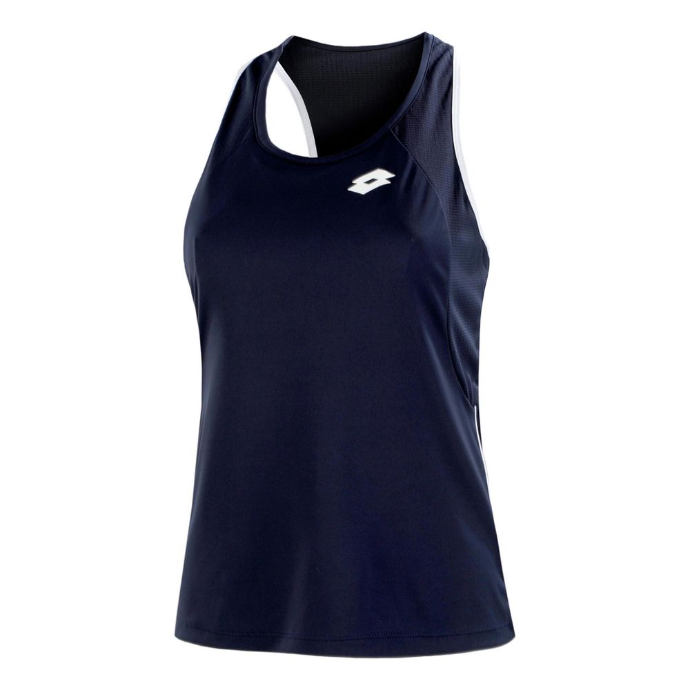 Женская теннисная майка Lotto Squadra II PL Tank Top Women - Dark Blue, White