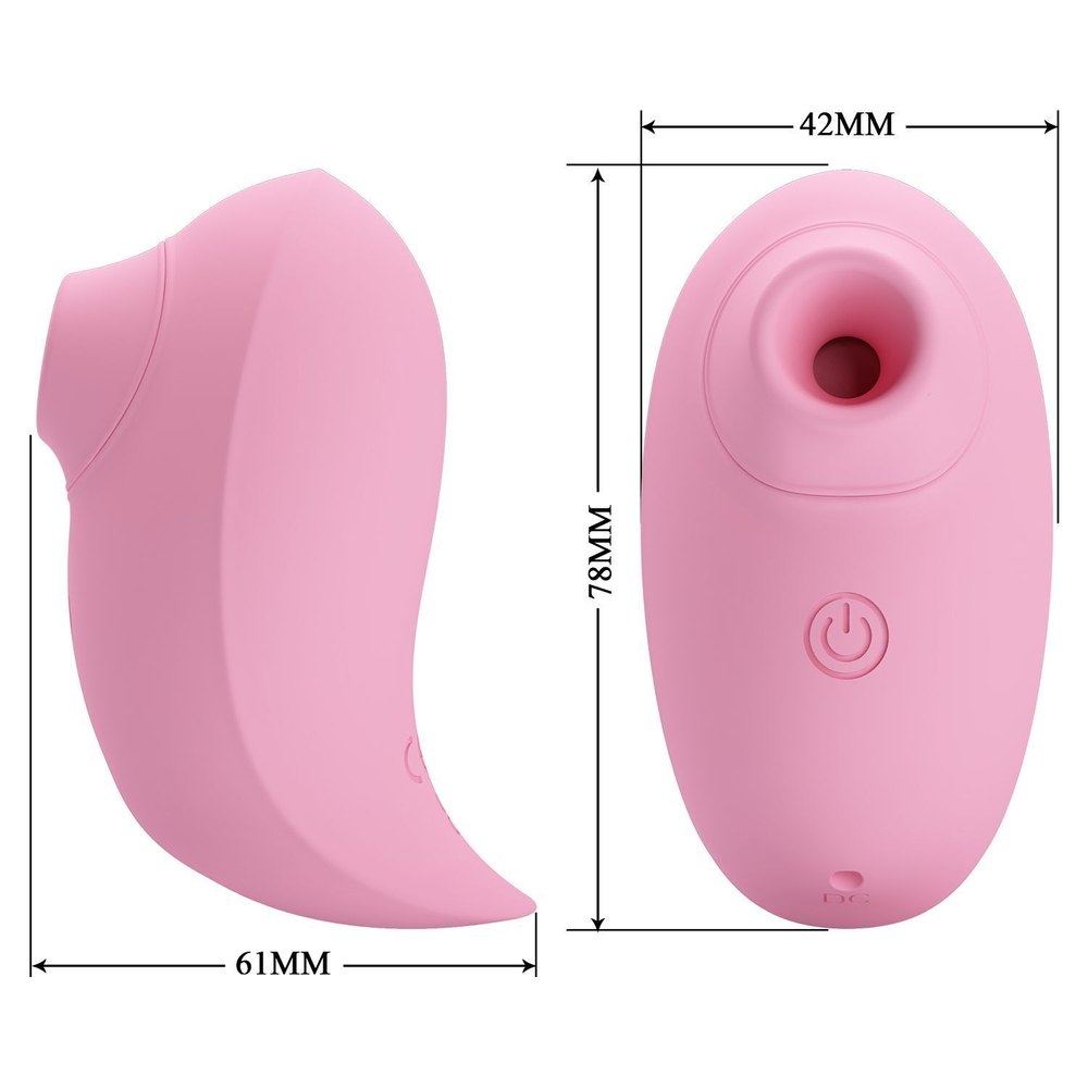 Розовый стимулятор клитора Inhale Bird (Цвет: розовый)