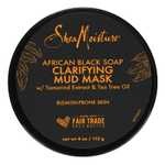 SheaMoisture, африканское черное мыло, очищающая грязевая маска с экстрактом тамаринда и маслом чайного дерева, 113 г (4 унции)