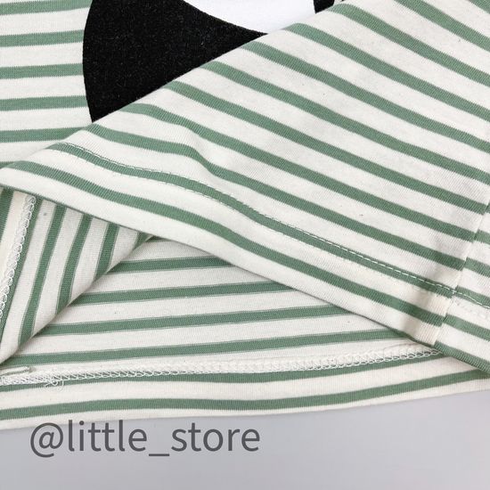 Футболка "Прятки в листьях" хлопковая, полоска