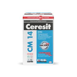 Клей Ceresit для кафеля, керамогранита CM 14 Extra, 25 кг
