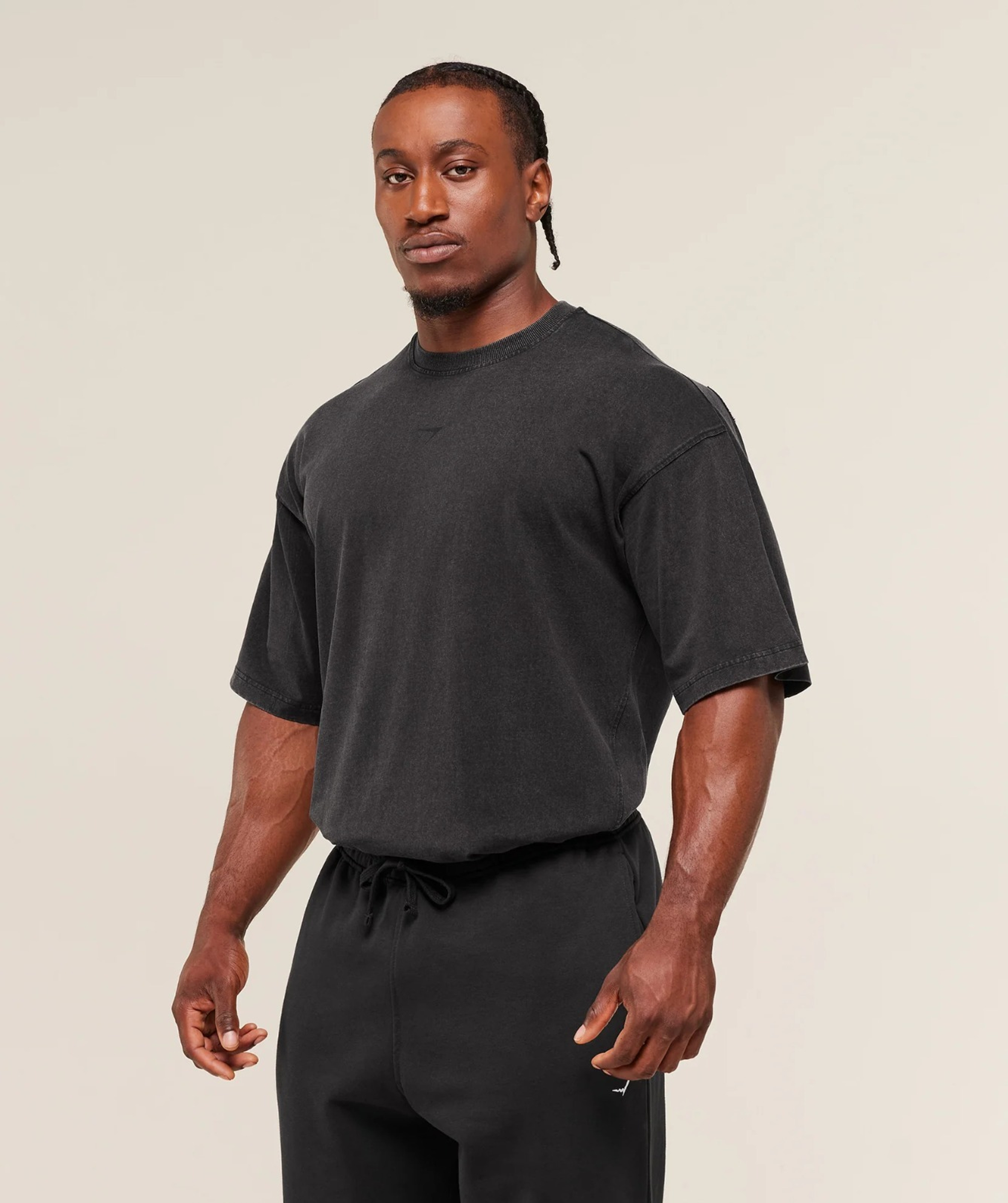 Футболка GYMSHARK Power Washed T-Shirt GS Black