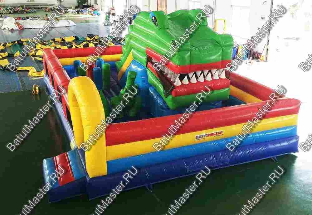 Надувная горка-робот "Дракоша" 10*6*5 м