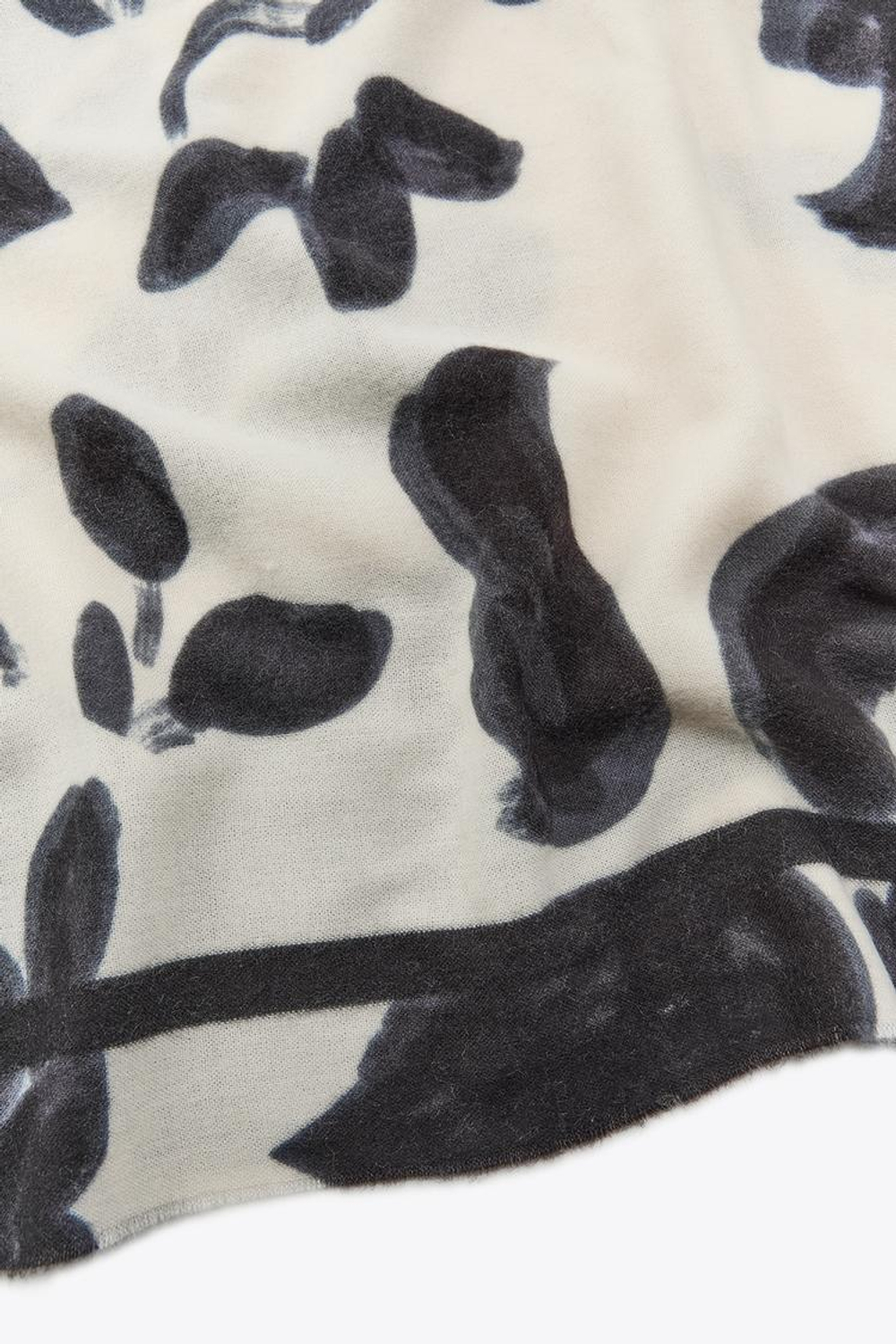 ZARA ПЛАТОК С ПРИНТОМ, ЭКРЮ