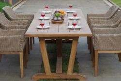 Ontario, стул бежевый, искусственный ротанг/тик