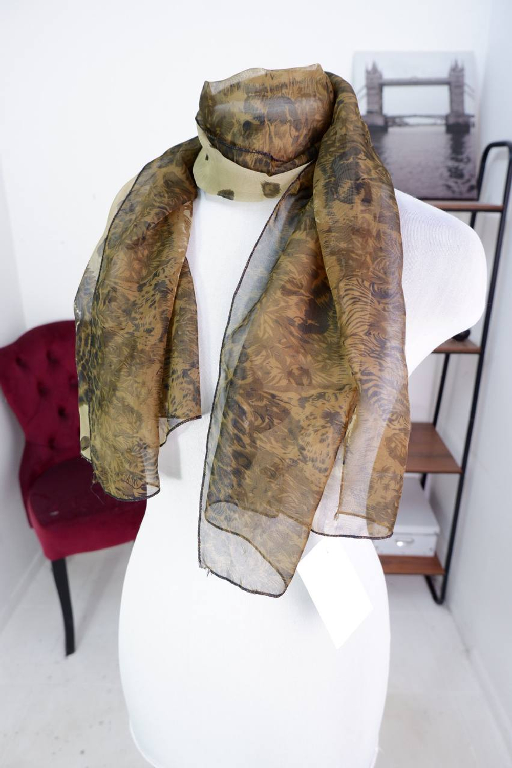 Шарф тонкий